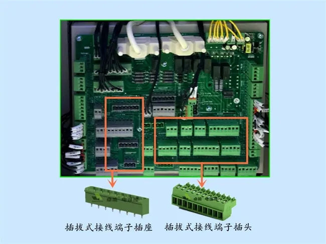 电梯控制柜接线端子实例 卓能插拔式端子和轨道式端子在电梯控制系统中的应用(图2)