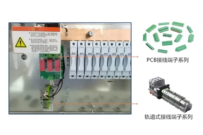 PCB接线端子和轨道式接线端子 接线端子在光伏逆变器领域的应用(图2)