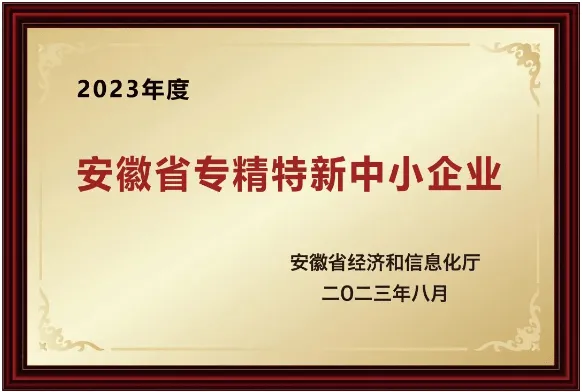 安徽省“专精特新“中小企业荣誉称号 2024元旦快乐,感谢有你!(图5)
