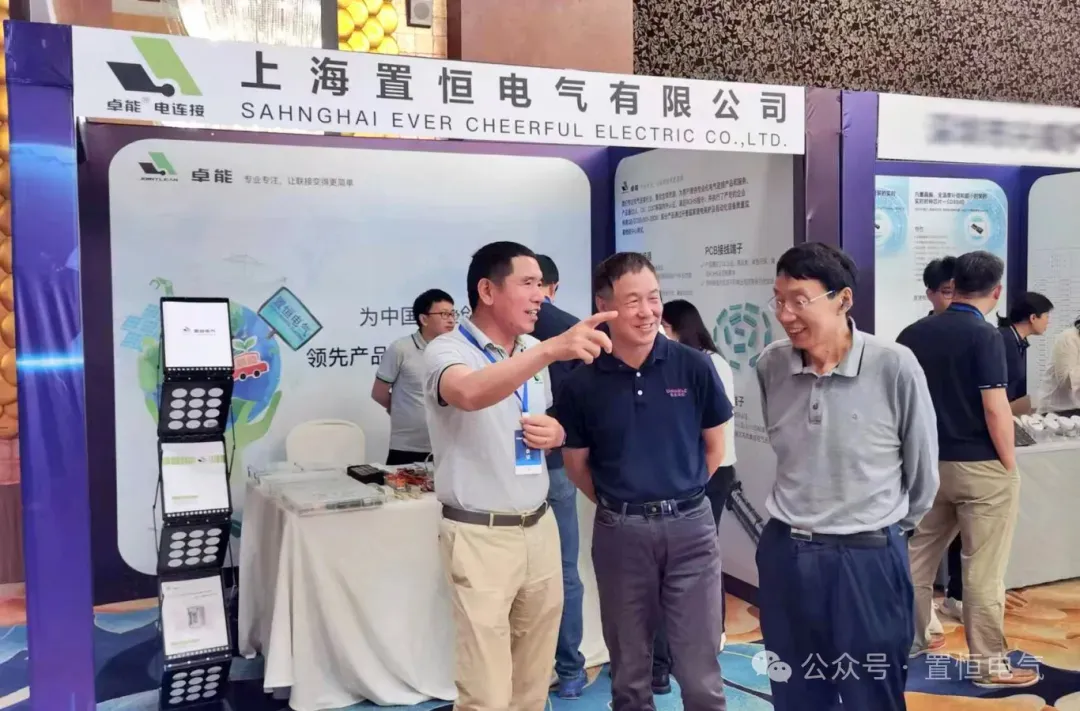 置恒姚总与展会专家交流 展会直击丨2024中国电气设备市场分析研讨会:置恒荣获先进单位称号(图5)