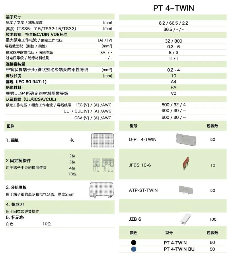 PT直插式系列PT 4-TWIN(图1)