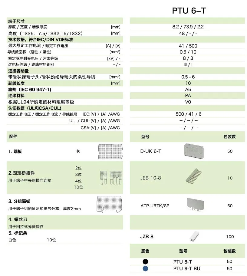 PT直插式系列PTU 6-T(图1)