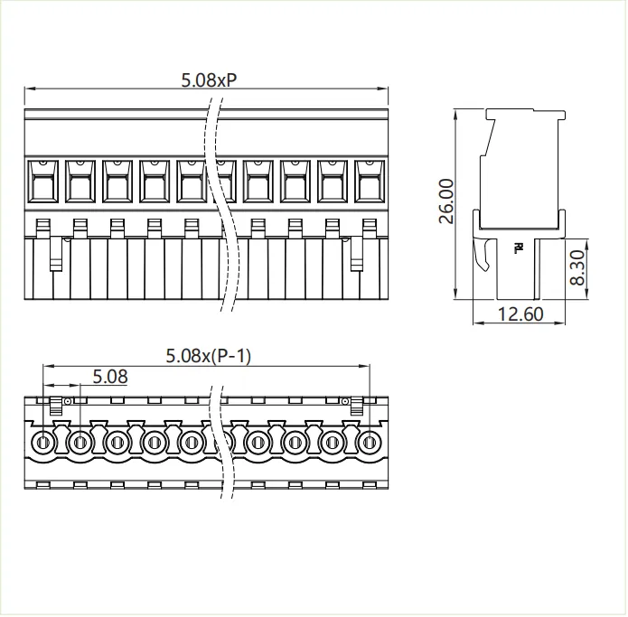 插拔式端子台-插头PGF-508R(图1)